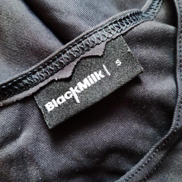 Matte Peephole Skater Dress [BLACK] - Picture 7 of 8